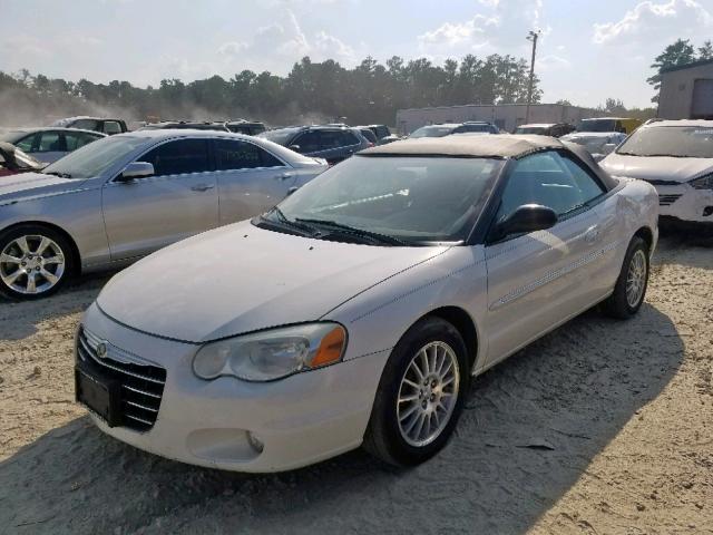 1C3EL55R34N269303 - 2004 CHRYSLER SEBRING LX WHITE photo 2