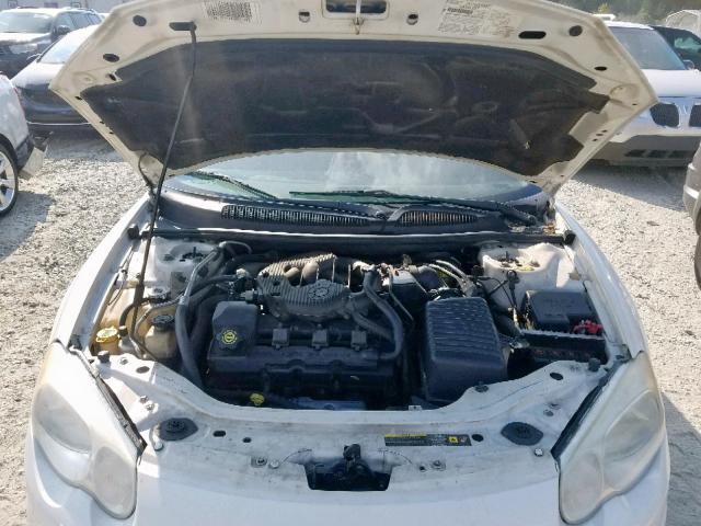 1C3EL55R34N269303 - 2004 CHRYSLER SEBRING LX WHITE photo 7