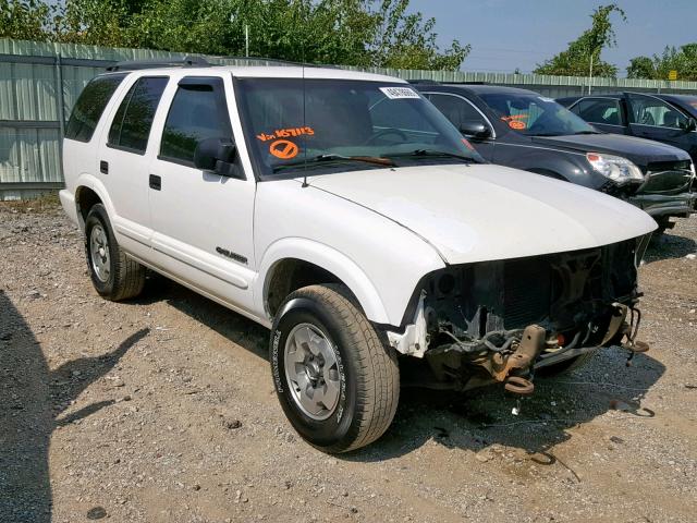 1GNDT13X04K167113 - 2004 CHEVROLET BLAZER WHITE photo 1