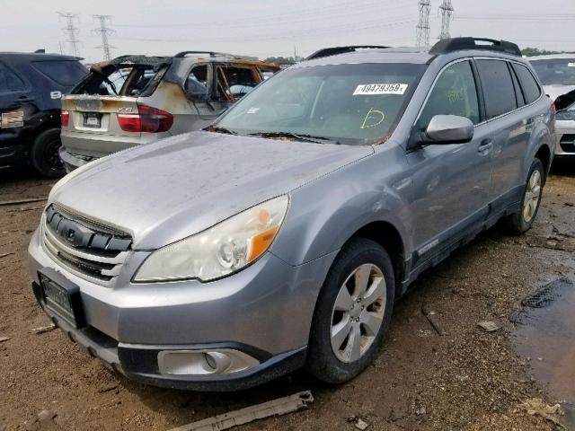 4S4BRBGC6B3332564 - 2011 SUBARU OUTBACK 2. SILVER photo 2