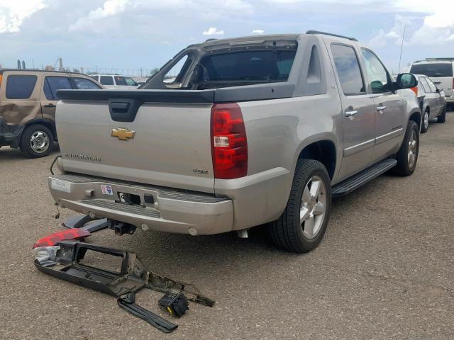 3GNFK12368G237804 - 2008 CHEVROLET AVALANCHE TAN photo 4