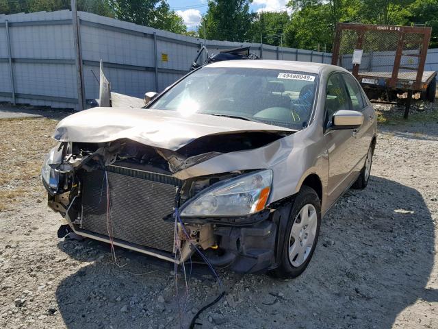 1HGCM56435A062620 - 2005 HONDA ACCORD LX TAN photo 2