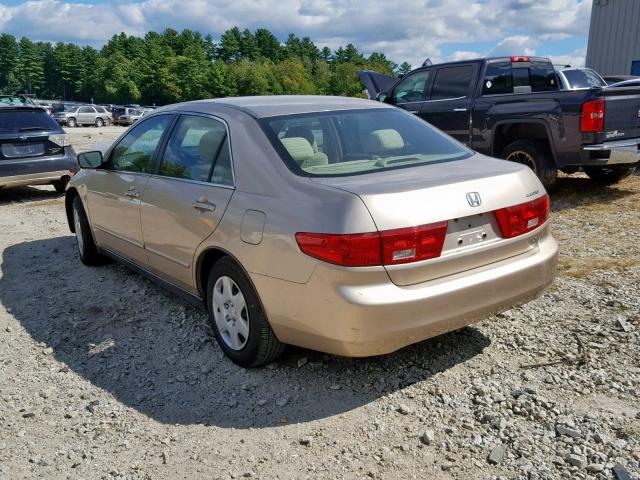 1HGCM56435A062620 - 2005 HONDA ACCORD LX TAN photo 3