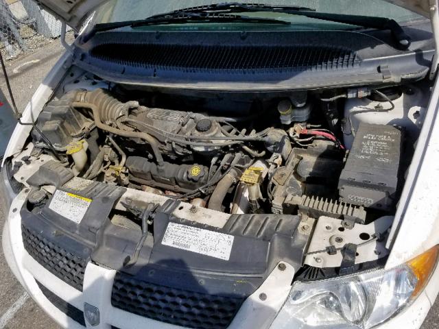 1B4GP25342B565302 - 2002 DODGE CARAVAN SE WHITE photo 7