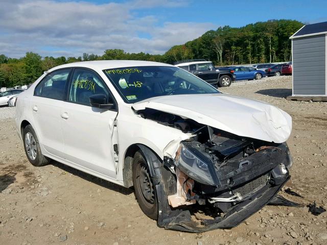 3VW2K7AJ9DM309887 - 2013 VOLKSWAGEN JETTA BASE 白色 照片 1