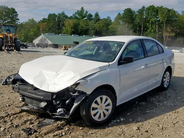 3VW2K7AJ9DM309887 - 2013 VOLKSWAGEN JETTA BASE 白色 照片 2