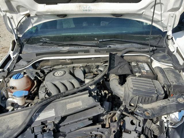 3VW2K7AJ9DM309887 - 2013 VOLKSWAGEN JETTA BASE 白色 照片 7