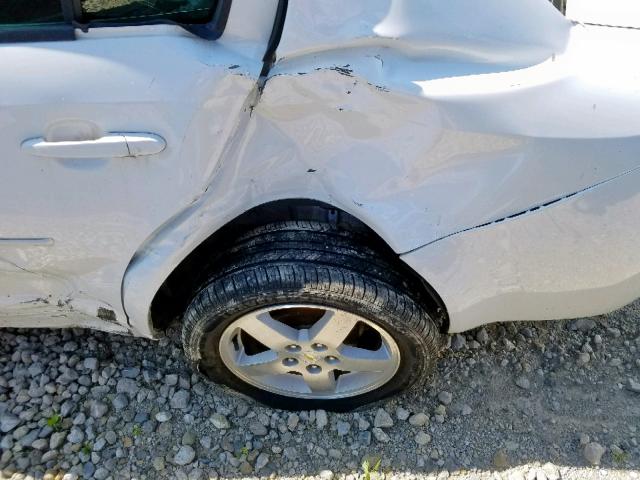 1G1AF5F53A7136028 - 2010 CHEVROLET COBALT 2LT WHITE photo 9