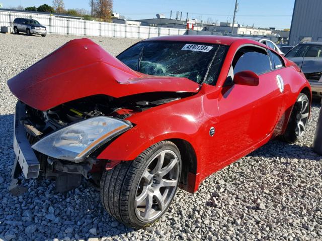 JN1AZ34E74T062083 - 2004 NISSAN 350Z COUPE RED photo 2