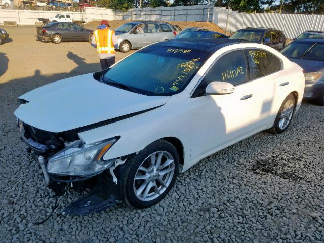 1N4AA5AP3BC869693 - 2011 NISSAN MAXIMA S WHITE photo 2