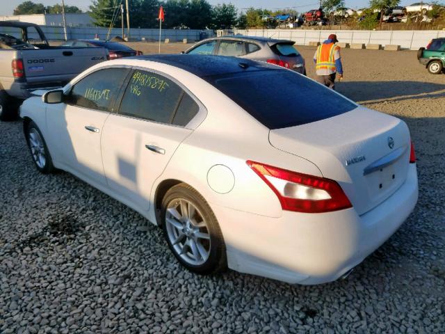 1N4AA5AP3BC869693 - 2011 NISSAN MAXIMA S WHITE photo 3