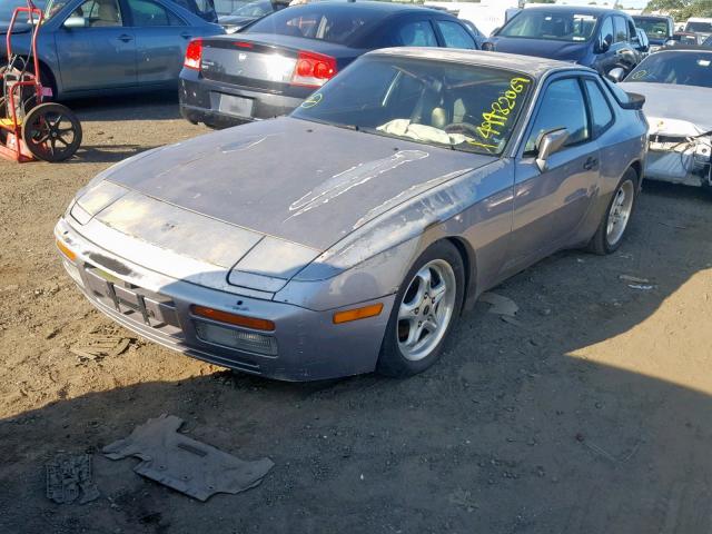 WP0AA2954HN152065 - 1987 PORSCHE 944 GRAY photo 2