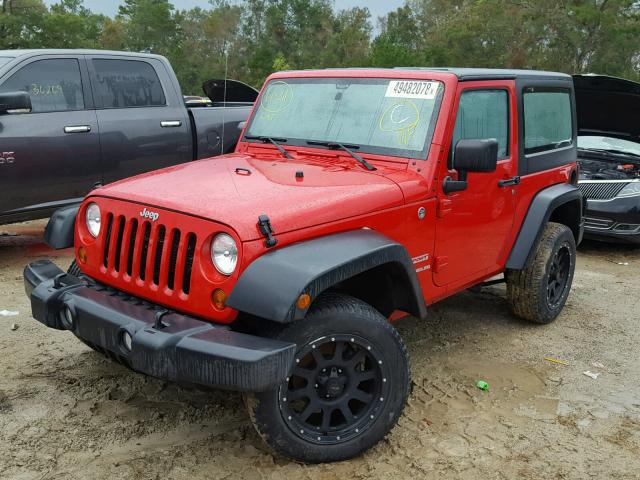 1C4AJWAG0CL282966 - 2012 JEEP WRANGLER S RED photo 2