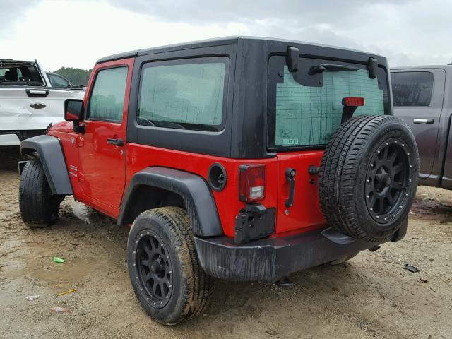 1C4AJWAG0CL282966 - 2012 JEEP WRANGLER S RED photo 3