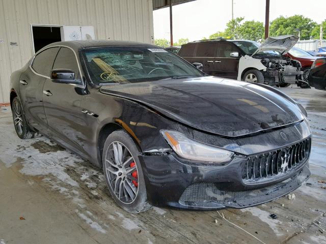 ZAM57XSA8E1128130 - 2014 MASERATI GHIBLI BLACK photo 1