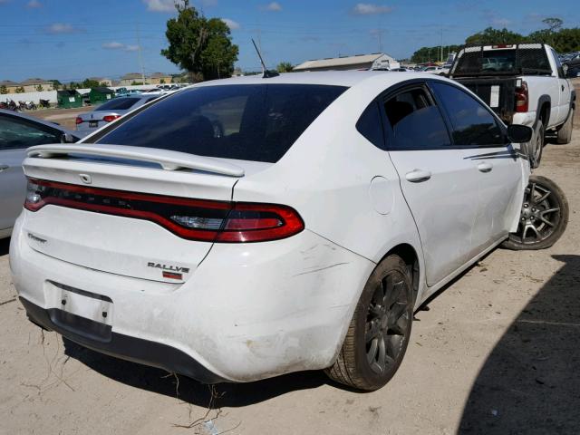 1C3CDFBH8DD201154 - 2013 DODGE DART SXT WHITE photo 4