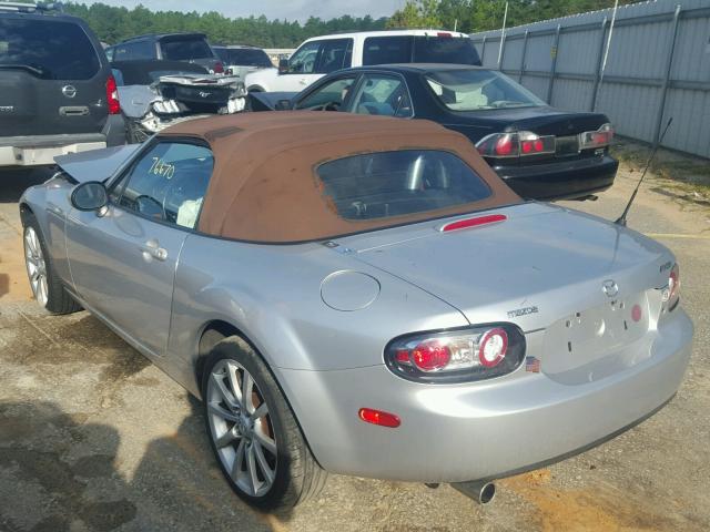 JM1NC25F660111246 - 2006 MAZDA MX-5 MIATA SILVER photo 3