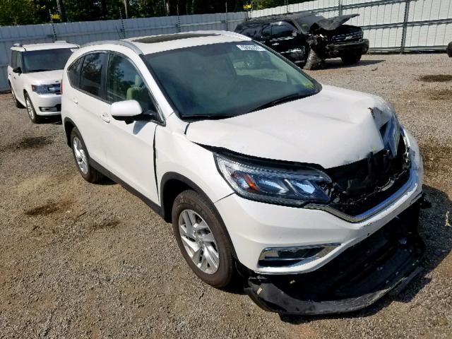 5J6RM4H77FL035513 - 2015 HONDA CR-V EXL WHITE photo 1