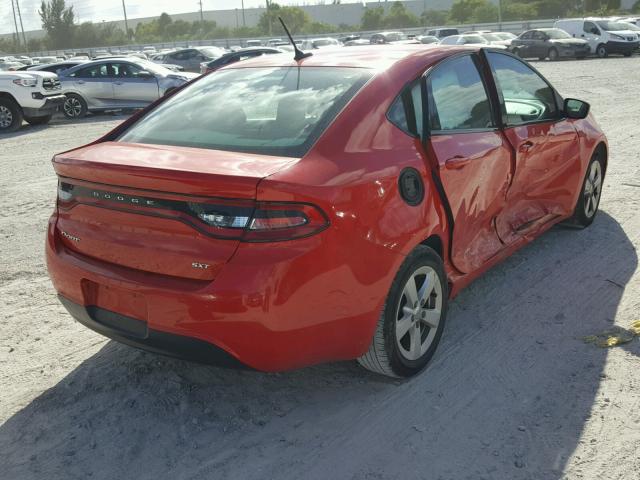 1C3CDFBB6GD717335 - 2016 DODGE DART SXT RED photo 4