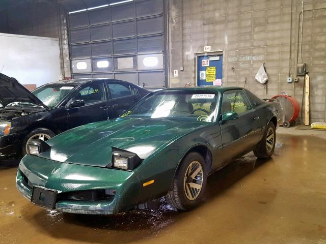 1G2FS23T1ML204613 - 1991 PONTIAC FIREBIRD GREEN photo 2