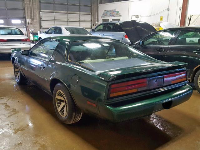 1G2FS23T1ML204613 - 1991 PONTIAC FIREBIRD GREEN photo 3