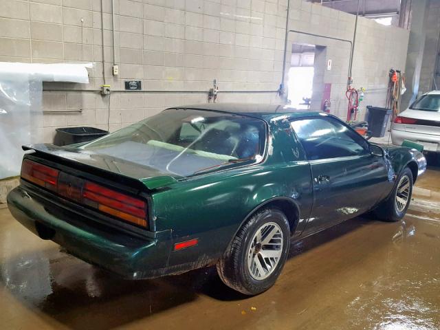 1G2FS23T1ML204613 - 1991 PONTIAC FIREBIRD GREEN photo 4