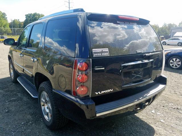 1GKFK63807J399834 - 2007 GMC YUKON DENA BLACK photo 3