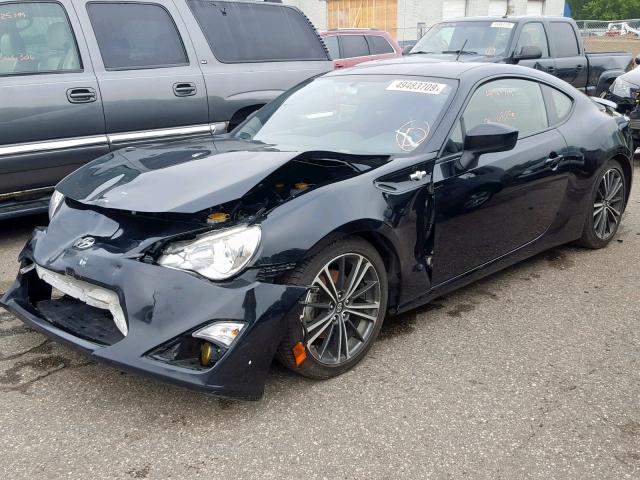 JF1ZNAA16E9700720 - 2014 TOYOTA SCION FR-S BLACK photo 2