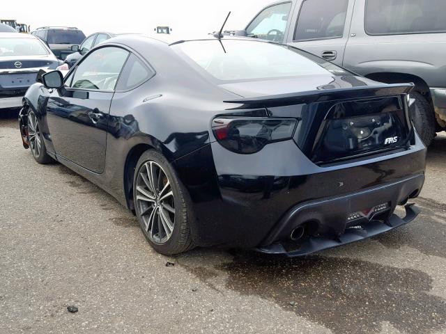 JF1ZNAA16E9700720 - 2014 TOYOTA SCION FR-S BLACK photo 3