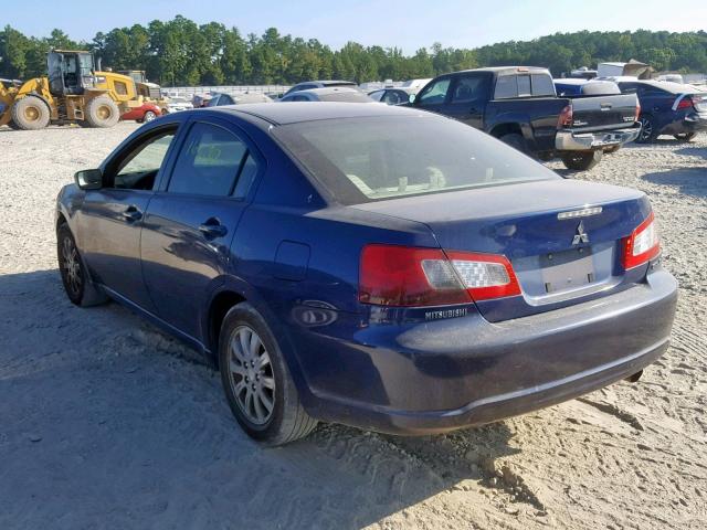 4A3AB36F99E035693 - 2009 MITSUBISHI GALANT ES BLUE photo 3