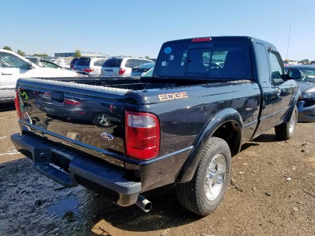 1FTYR44U15PB00278 - 2005 FORD RANGER SUP BLACK photo 4