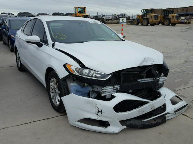 1FA6P0G76F5113266 - 2015 FORD FUSION S WHITE photo 1