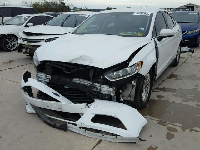 1FA6P0G76F5113266 - 2015 FORD FUSION S WHITE photo 2