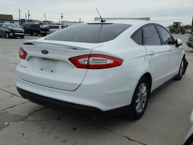 1FA6P0G76F5113266 - 2015 FORD FUSION S WHITE photo 4