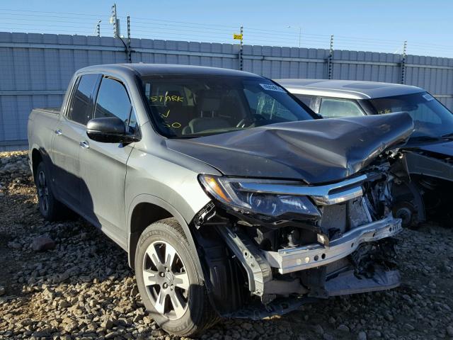 5FPYK3F73HB504582 - 2017 HONDA RIDGELINE GRAY photo 1