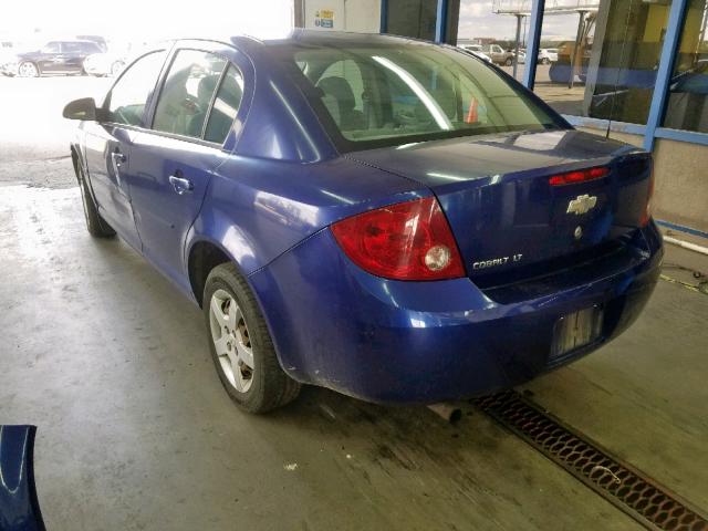 1G1AL55F977195886 - 2007 CHEVROLET COBALT LT BLUE photo 3