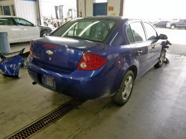 1G1AL55F977195886 - 2007 CHEVROLET COBALT LT BLUE photo 4