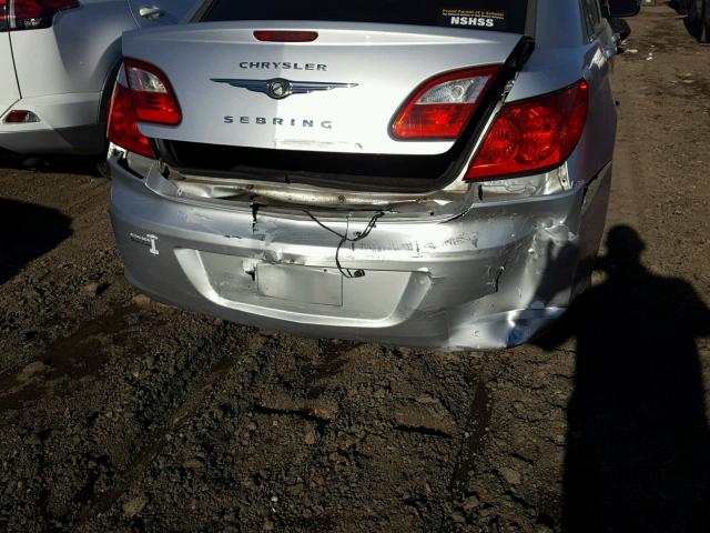 1C3LC46B29N533699 - 2009 CHRYSLER SEBRING LX SILVER photo 9