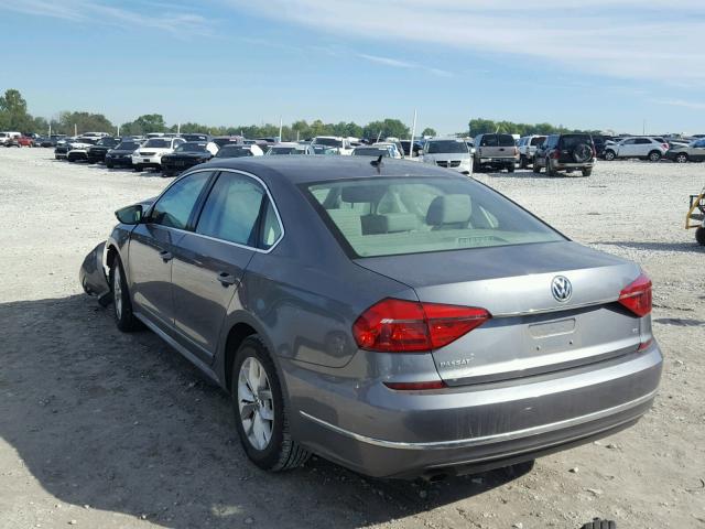 1VWAS7A38GC063403 - 2016 VOLKSWAGEN PASSAT S GRAY photo 3