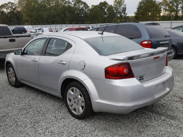 1B3BD4FB9BN564315 - 2011 DODGE AVENGER EX SILVER photo 3