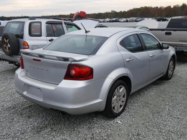 1B3BD4FB9BN564315 - 2011 DODGE AVENGER EX SILVER photo 4