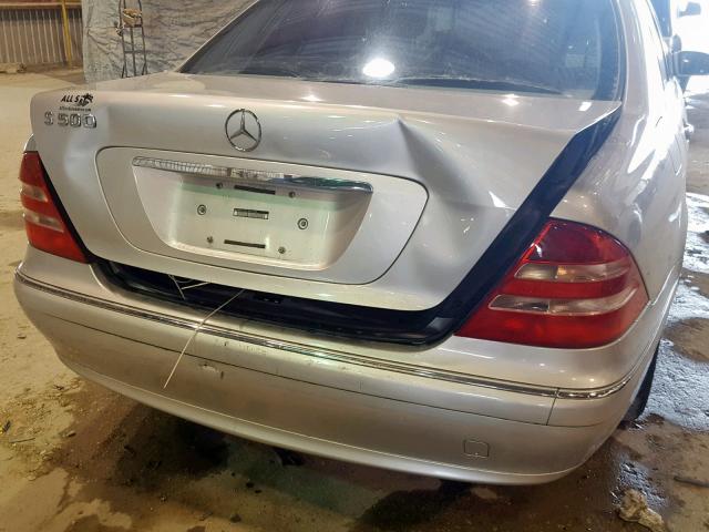 WDBNG75J91A212286 - 2001 MERCEDES-BENZ S 500 SILVER photo 9