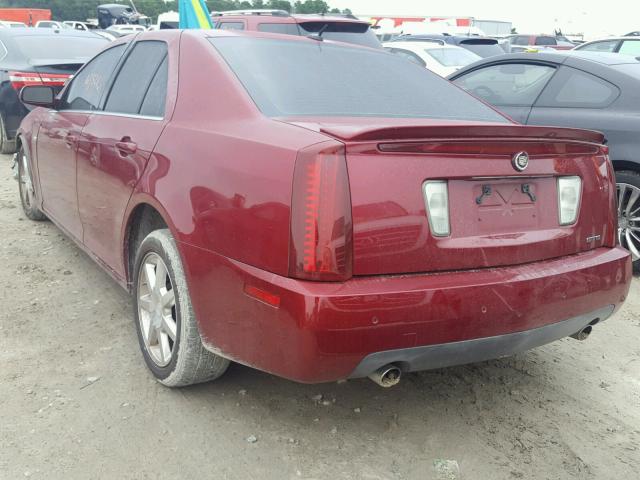1G6DW677050210176 - 2005 CADILLAC STS RED photo 3