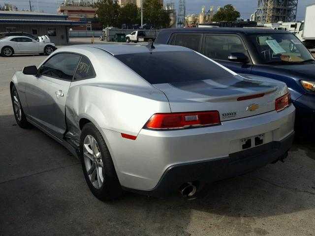 2G1FA1E35E9158629 - 2014 CHEVROLET CAMARO LS SILVER photo 3