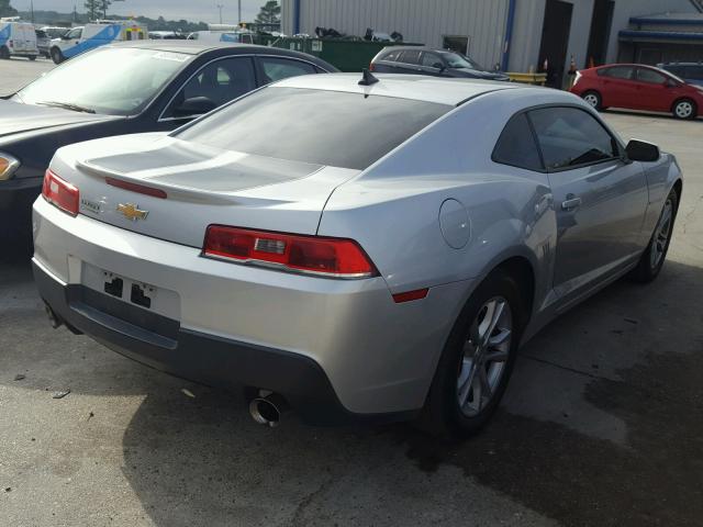 2G1FA1E35E9158629 - 2014 CHEVROLET CAMARO LS SILVER photo 4