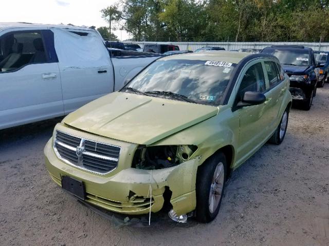 1B3CB4HA0AD535708 - 2010 DODGE CALIBER SX GREEN photo 2