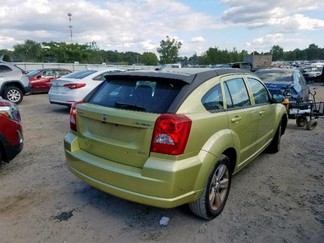 1B3CB4HA0AD535708 - 2010 DODGE CALIBER SX GREEN photo 4