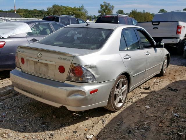 JTHBD192840081275 - 2004 LEXUS IS 300 SILVER photo 4