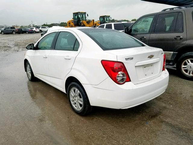 1G1JA5SH0C4188428 - 2012 CHEVROLET SONIC LS WHITE photo 3