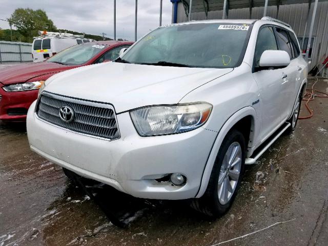 JTEEW44A082022218 - 2008 TOYOTA HIGHLANDER WHITE photo 2